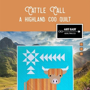 Cattle Call Quilt Quilting Pattern, From Art East Quilting Co. BRAND NEW, Please See Description and Pictures For More Information!