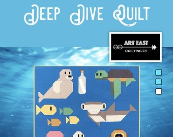 Deep Dive Quilt Quilting Pattern, From Art East Quilting Co. BRAND NEW, Please See Description and Pictures For More Information!