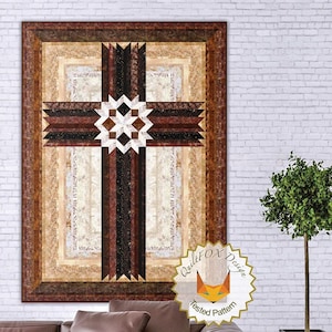 Carpenters Star Cross Quilt Quilting Pattern, From QuiltFox Design BRAND NEW, Please See Description and Pictures For More Information!