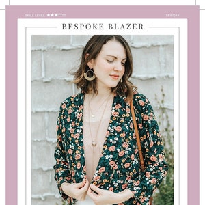 The Bespoke Blazer Jacket Sewing Pattern, From Sew To Grow Patterns NEW, Please See Description and Pictures For More Information!