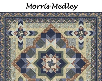 Morris Medley Quilt Quilting Pattern, From Quilt Moments BRAND NEW, Please See Description and Pictures For More Information!