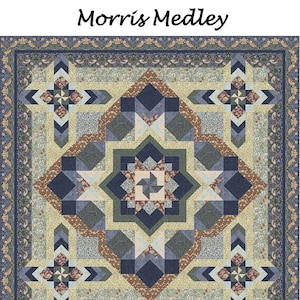 Morris Medley Quilt Quilting Pattern, From Quilt Moments BRAND NEW, Please See Description and Pictures For More Information!