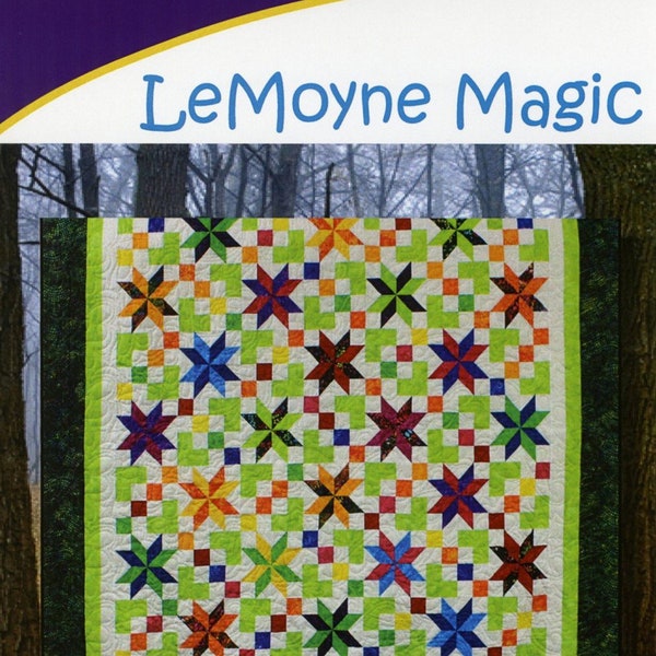 LeMoyne Magic Quilt Quilting Pattern, A Cozy Strip Club Pattern for 2 1/2" Strips, From Cozy Quilt Designs NEW