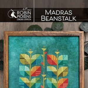 Madras Beanstalk Cross Stitch Pattern From Robin Pickens Quilt Patterns BRAND NEW, Please See Description and Pictures For More Information!