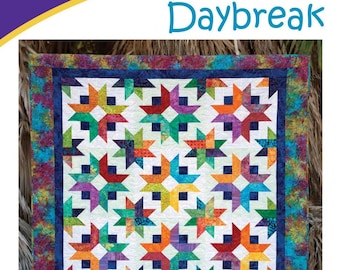 Daybreak Quilt Quilting Pattern, A Cozy Strip Club Pattern for 2 1/2" Inch Strips, From Cozy Quilt Designs NEW, Please See Description!