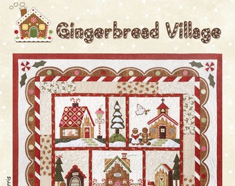 Gingerbread Village Complete Quilting and Applique Pattern Set From Quilt Company BRAND NEW, Please See Description For More Information!