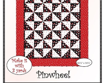 Pinwheel Quilt Quilting Pattern, From Fabric Cafe Patterns BRAND NEW, Please See Description and Pictures For More Information!