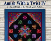 Amish With A Twist Series Four Pieced Quilt Pattern From Nancy Rink Designs NEW, Please See Description and Pictures For More Information