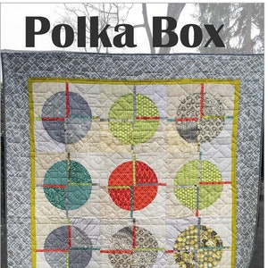 Polka Box Quilt Quilting Pattern, From Saginaw Street Quilts BRAND NEW, Please See Description and Pictures For More Information!