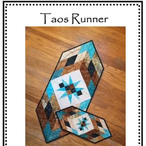 Taos Table Runner Quilting Pattern From Whirligig Designs BRAND NEW, Please See Item Description and Pictures For More Info!