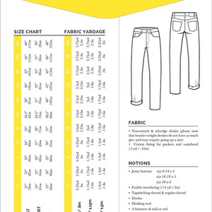 Morgan Boyfriend Jeans Sewing Pattern Sizes 0-20 From Closet - Etsy