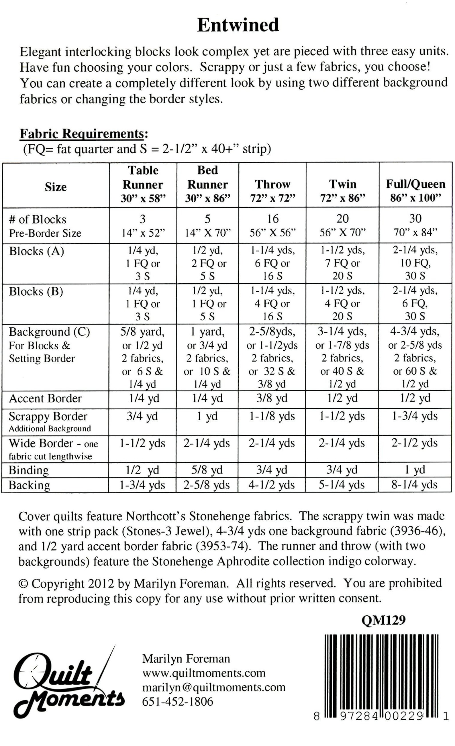 Entwined Quilt Quilting Pattern From Quilt Moments BRAND NEW Etsy