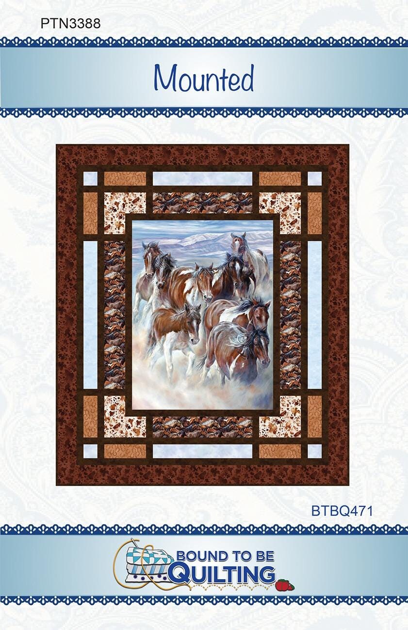 Mounted Quilt Pattern, From Bound To Be Quilting BRAND NEW, Please See Description and Pictures For More Information!