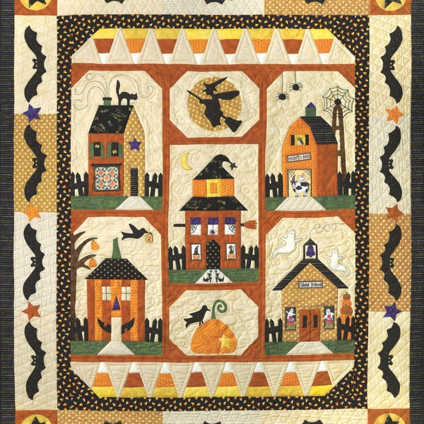 Sew Spooky Halloween, Complete Quilting and Applique Pattern Set From Quilt Company NEW, Please See Description For More Information!