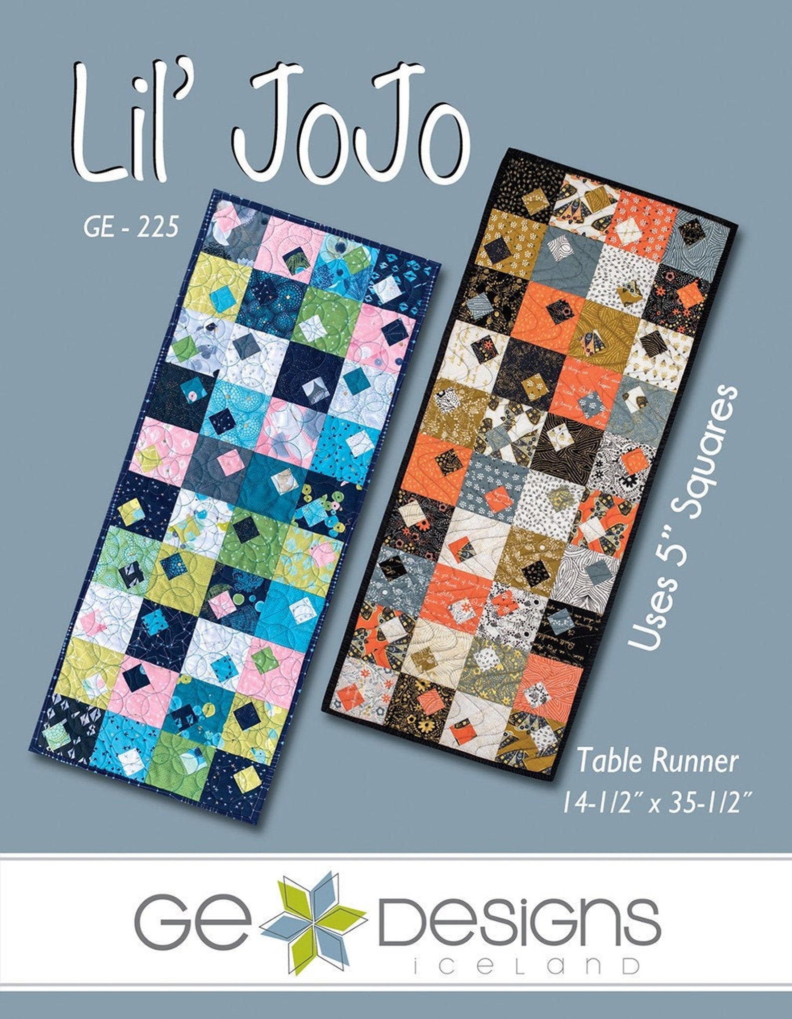 Lil Jojo Table Runner Quilting Pattern From G.E. Quilt Designs Etsy