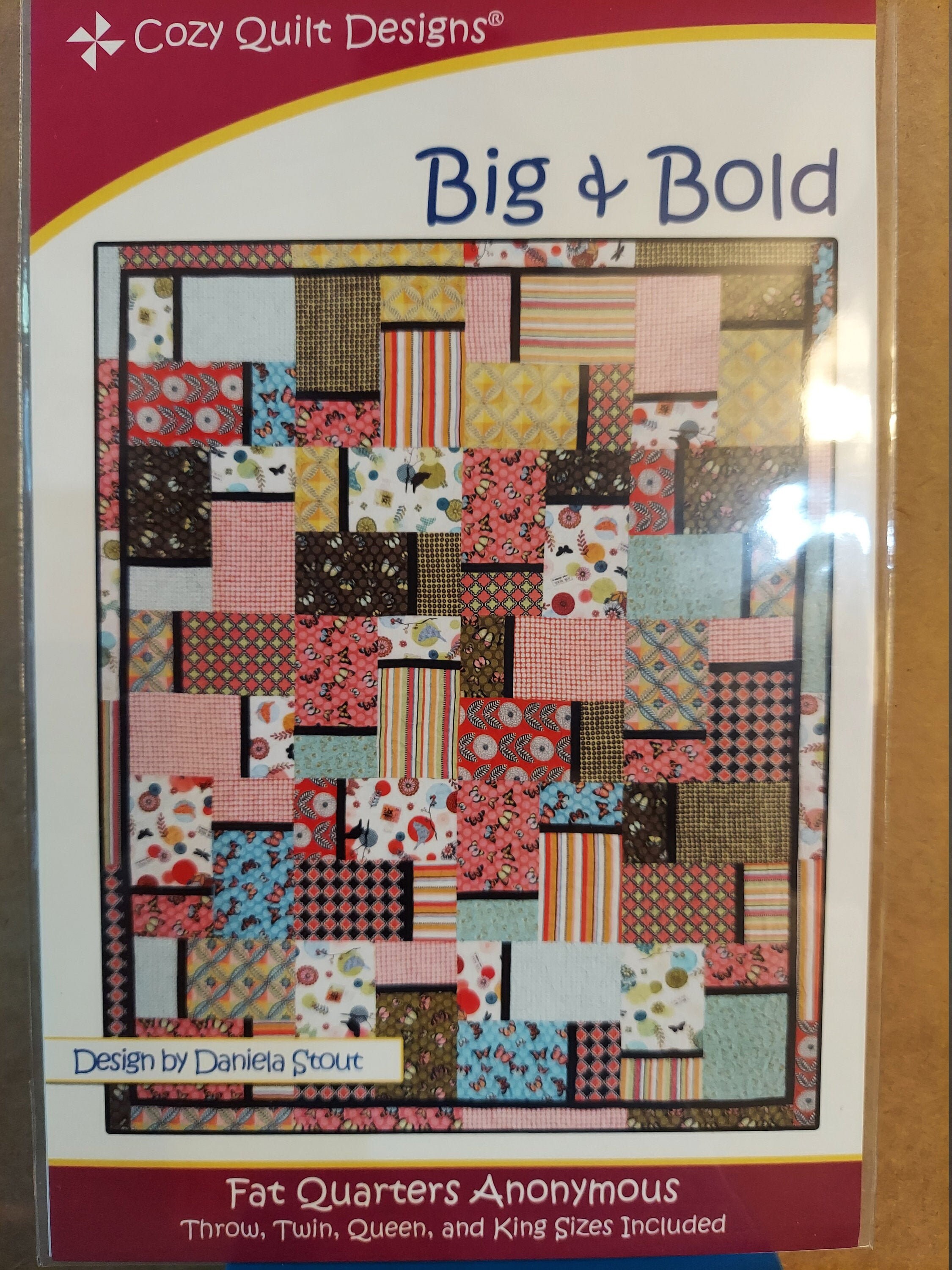 Big and Bold Quilt Quilting Pattern From Cozy Quilt Designs Etsy