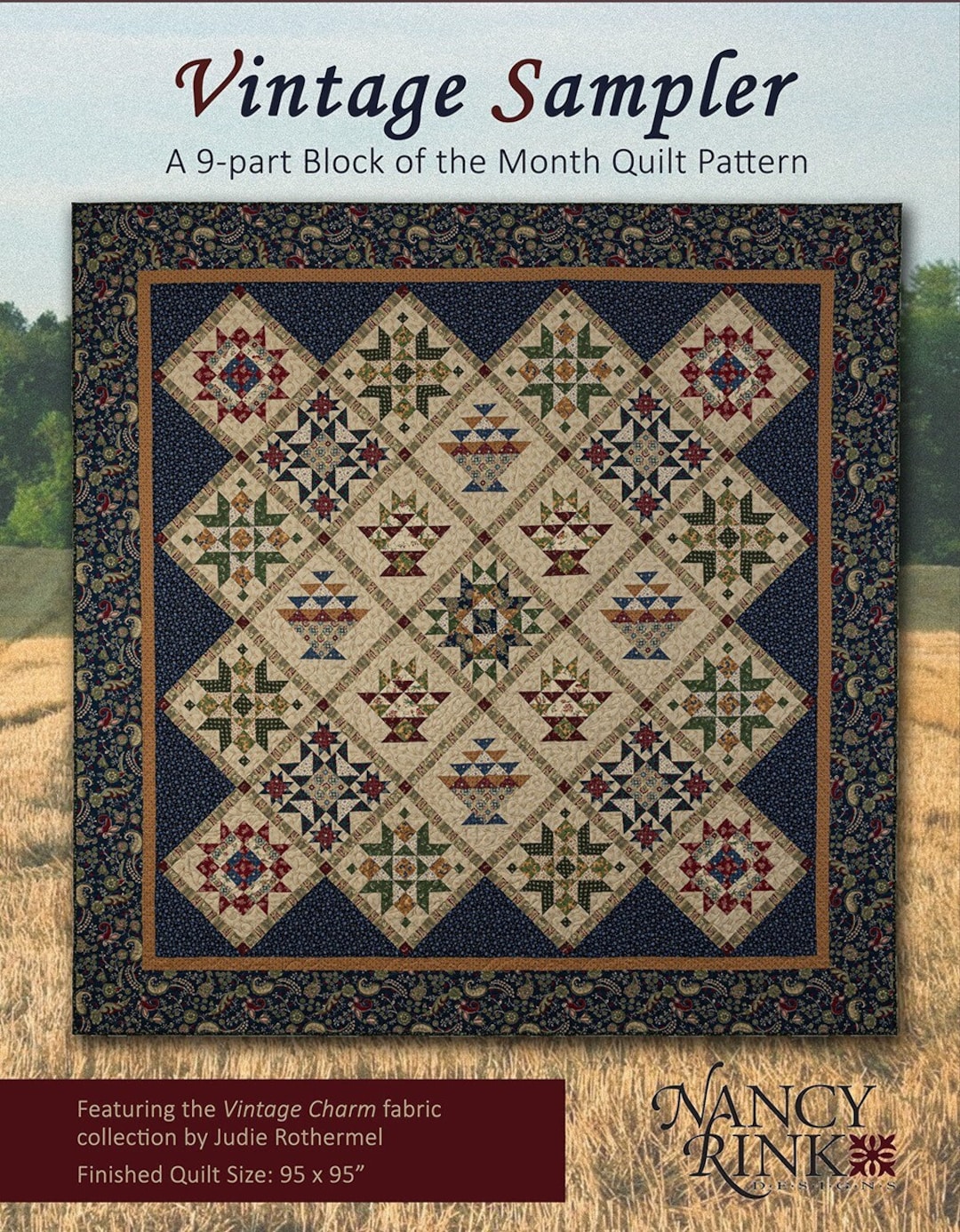 Vintage Sampler Pattern Booklet Quilt Pattern From Nancy Rink Designs