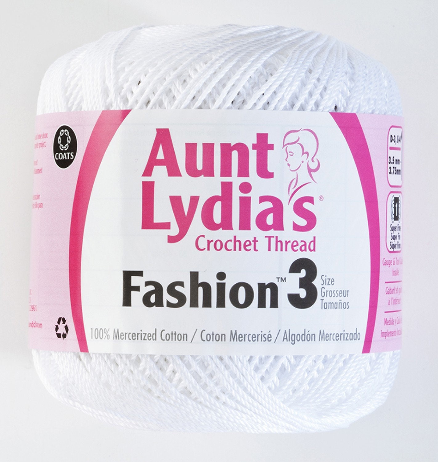 Aunt Lydia's Crochet Thread - Size 3 - (2-Pack) Plum