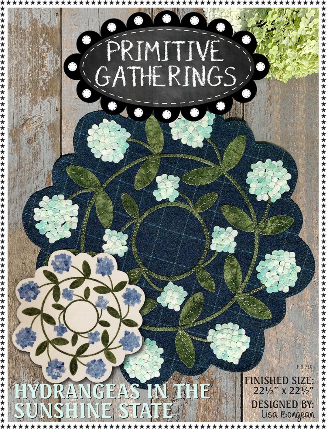 Hydrangeas in the Sunshine State Sewing Pattern, From Primitive ...