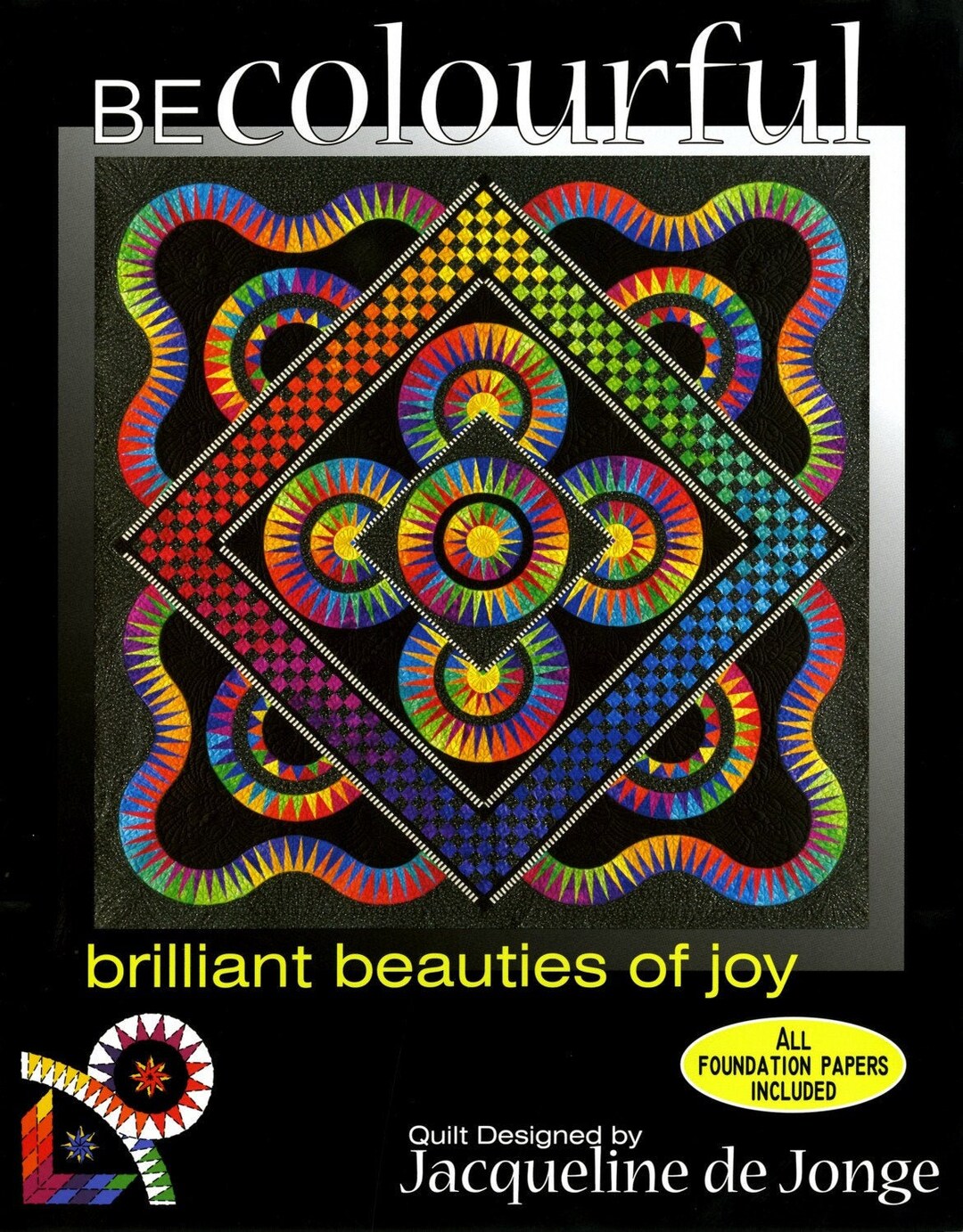 Brilliant Beauties of Joy Quilt Pattern Paper Piecing From Becolourful