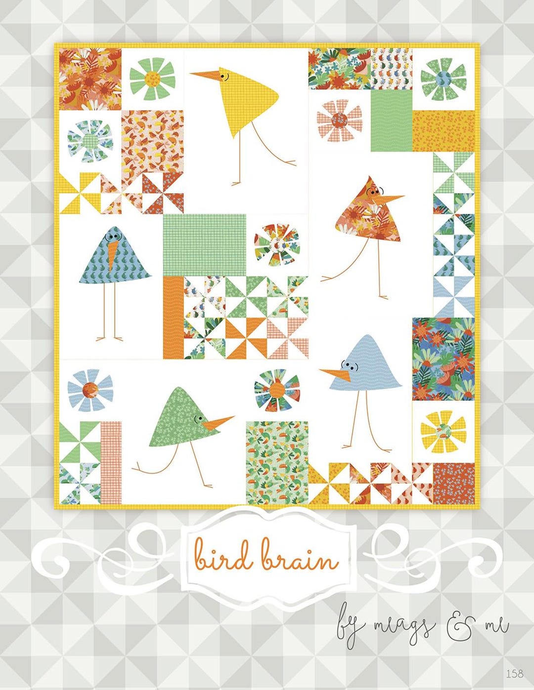 Bird Brain Quilt Quilting Pattern From Meags and Me BRAND NEW, Please ...