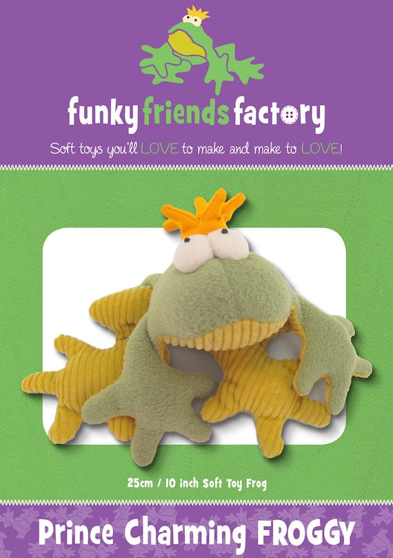 Prince Charming Frog Plush Toy Sewing Pattern From Funky Friends