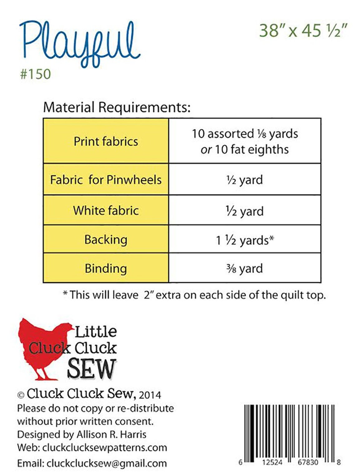 Playful Quilt Quilting Pattern From Cluck Cluck Sew Patterns BRAND NEW ...