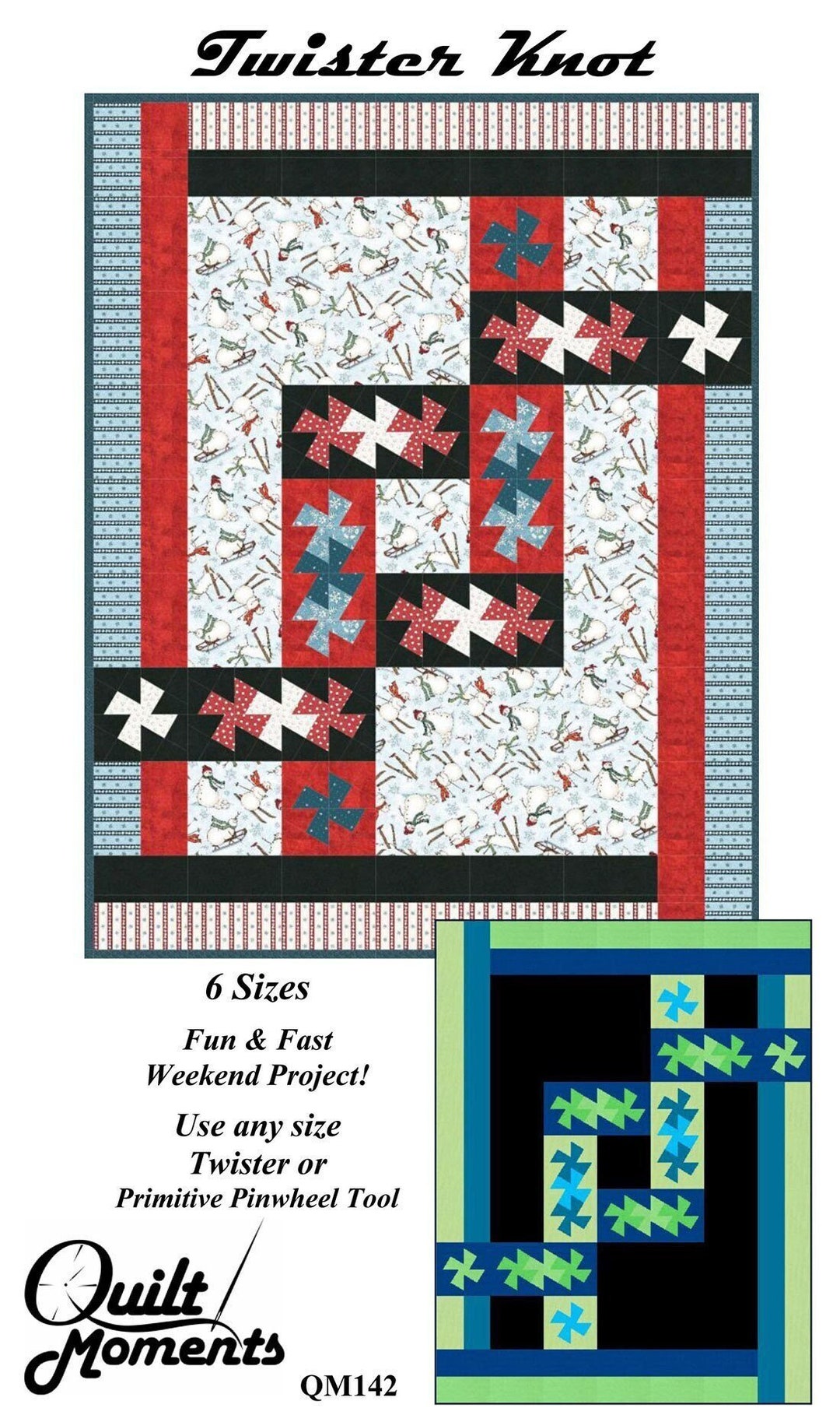 Patrón de acolchado de edredón Twister Knot, de Quilt Moments ¡NUEVO!  Consulte la descripción y las imágenes para obtener más información. - Etsy  ..., image size:1080x1818