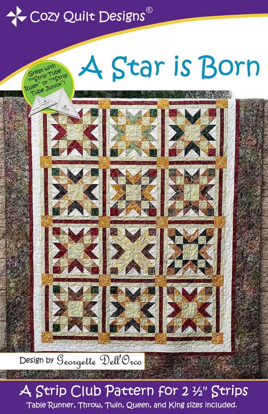 A Star is Born Quilt Quilting Pattern, A Cozy Strip Club Pattern for 2 ...
