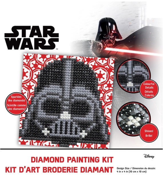 DIY Large 60x60cm Diamond Dot Painting Square Kit | Star Wars Darth Vader