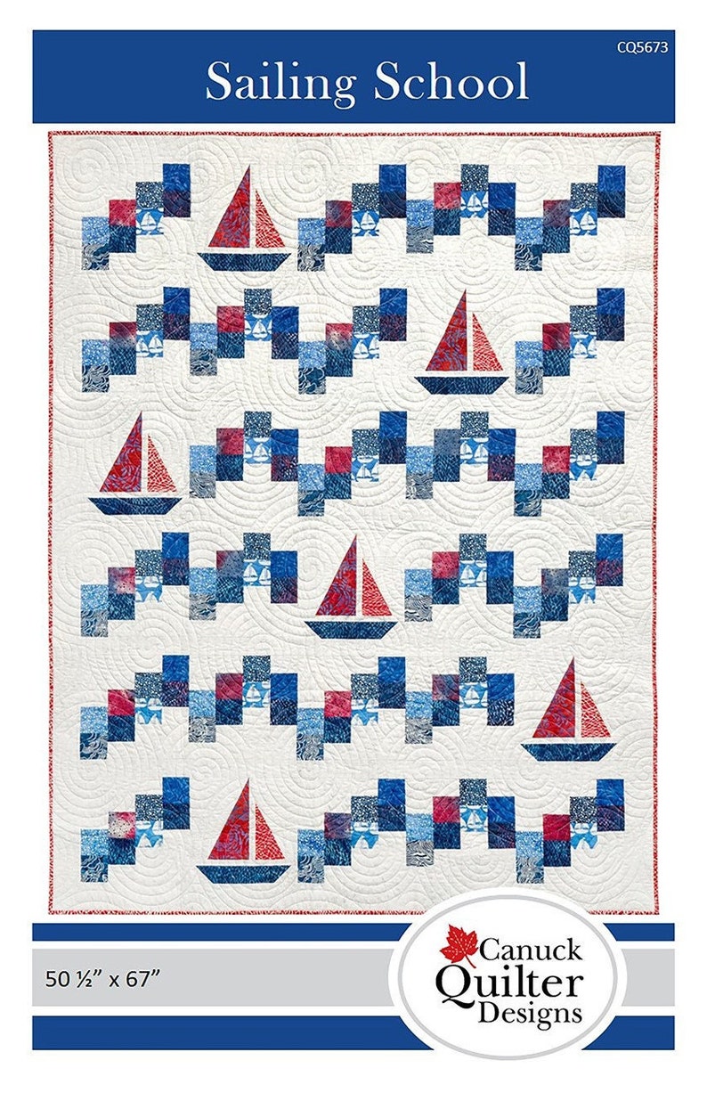 Sailing School Quilt Quilting Pattern From Canuck Quilter | Etsy