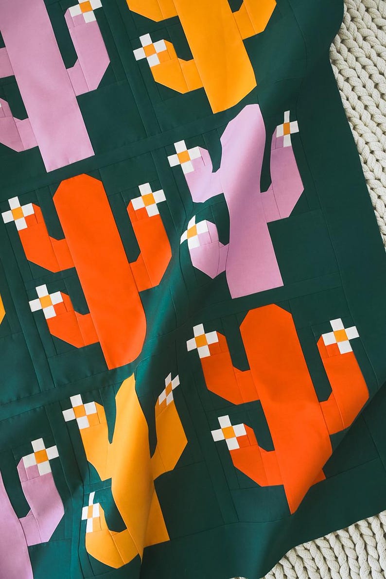 Simplicity Cactus Pattern Oh My Cacti Cactus Quilt Quilting Pattern From Pen and Paper Patterns ...