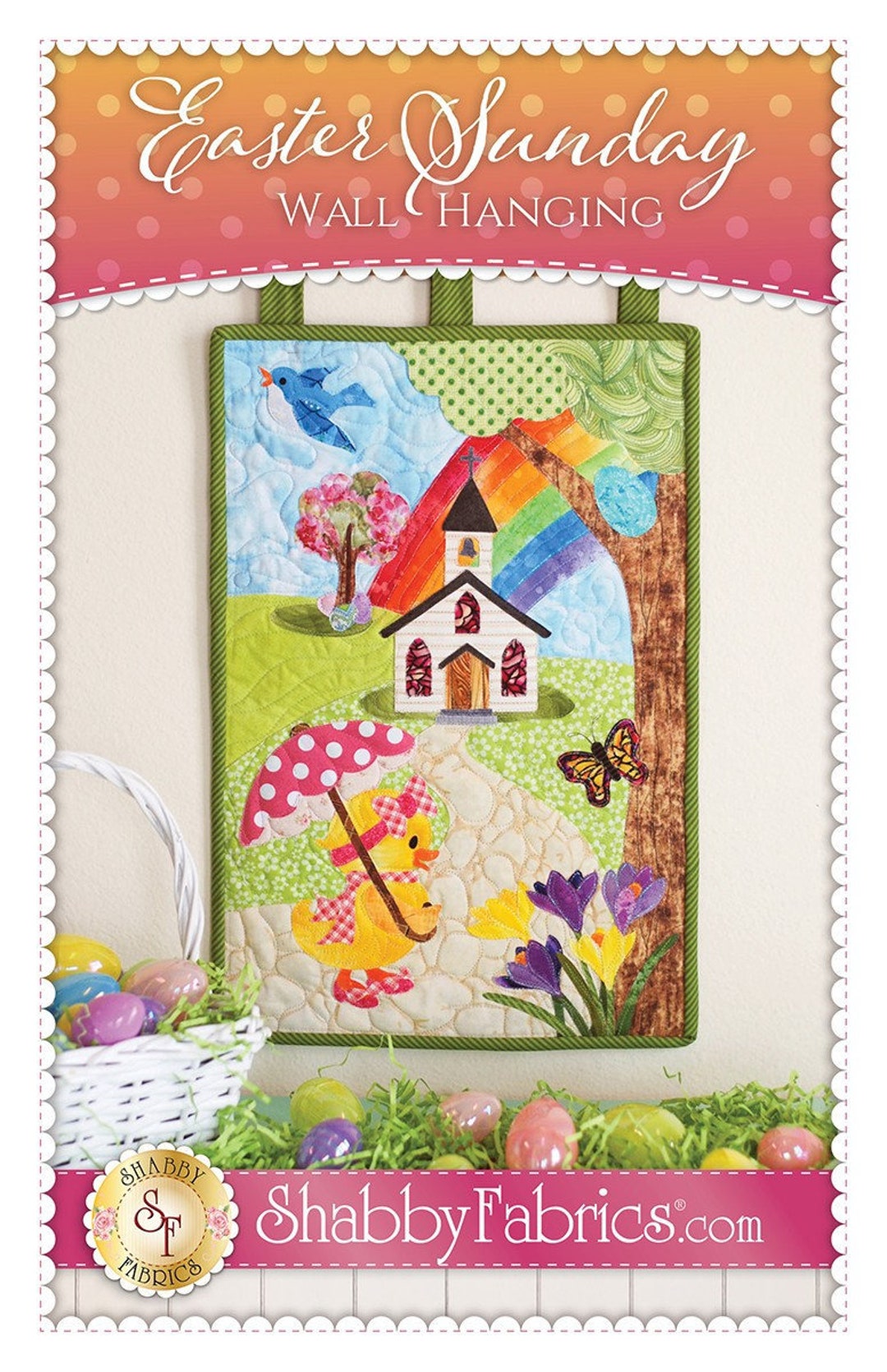 Easter Sunday Wall Hanging Sewing and Applique Pattern From Shabby ...