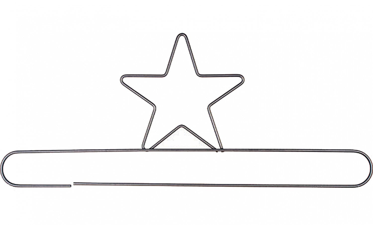 20 Inch Star Shaped Project Holder or Quilt Hanger Dark Gray Metal ...