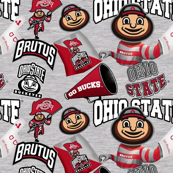Ohio state clearance cotton fabric