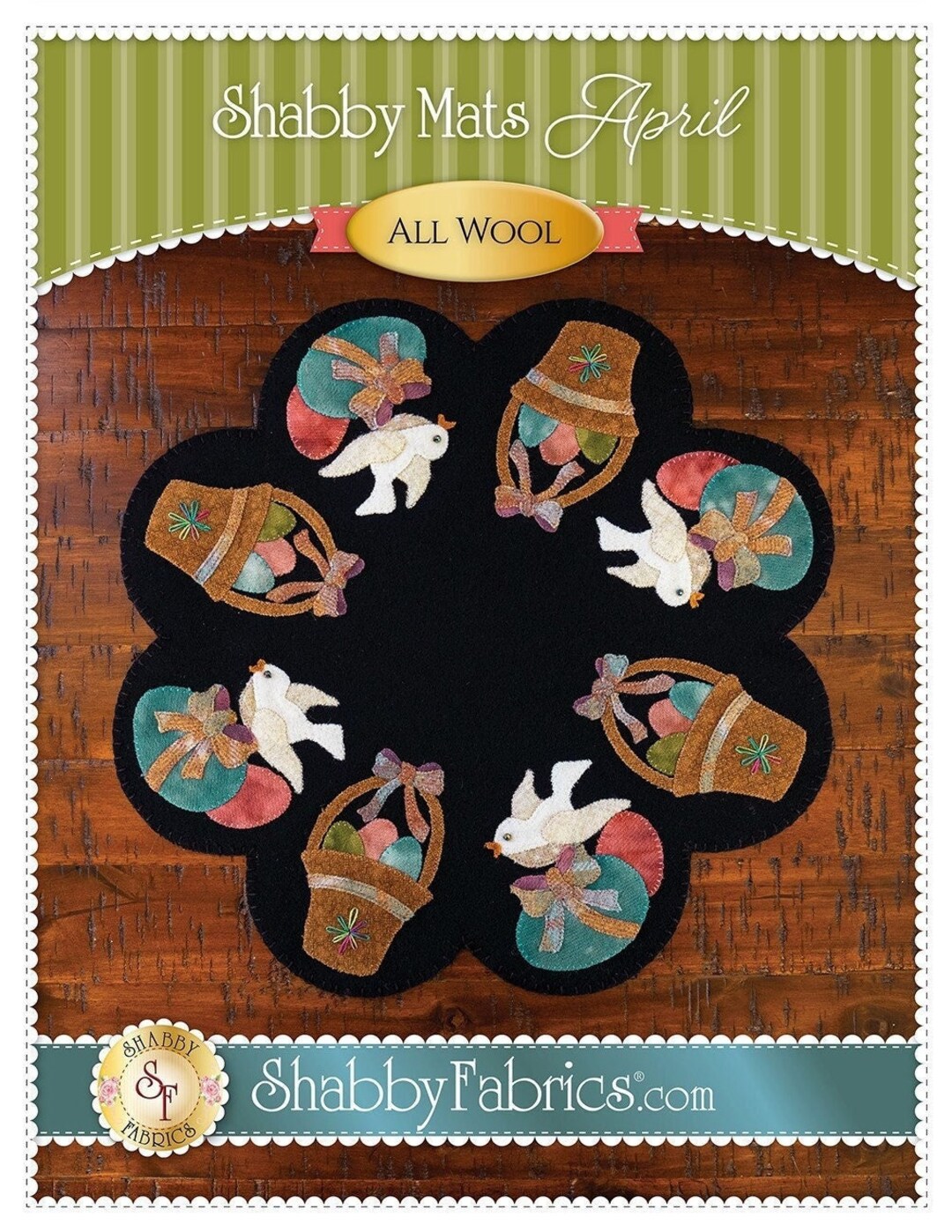 Shabby Mats April Easter Baskets All Wool Sewing Pattern From Shabby ...