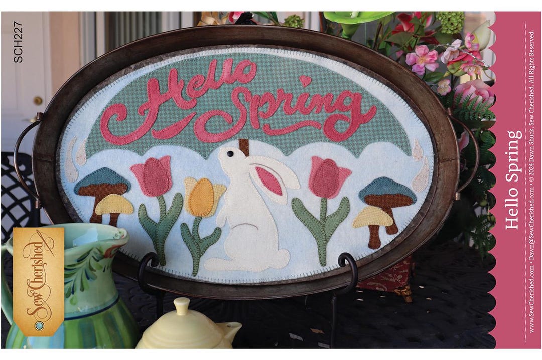 Hello Spring Fabric Collection Hello Spring Wool Sewing Pattern From Sew Cherished Designs BRAND NEW ...