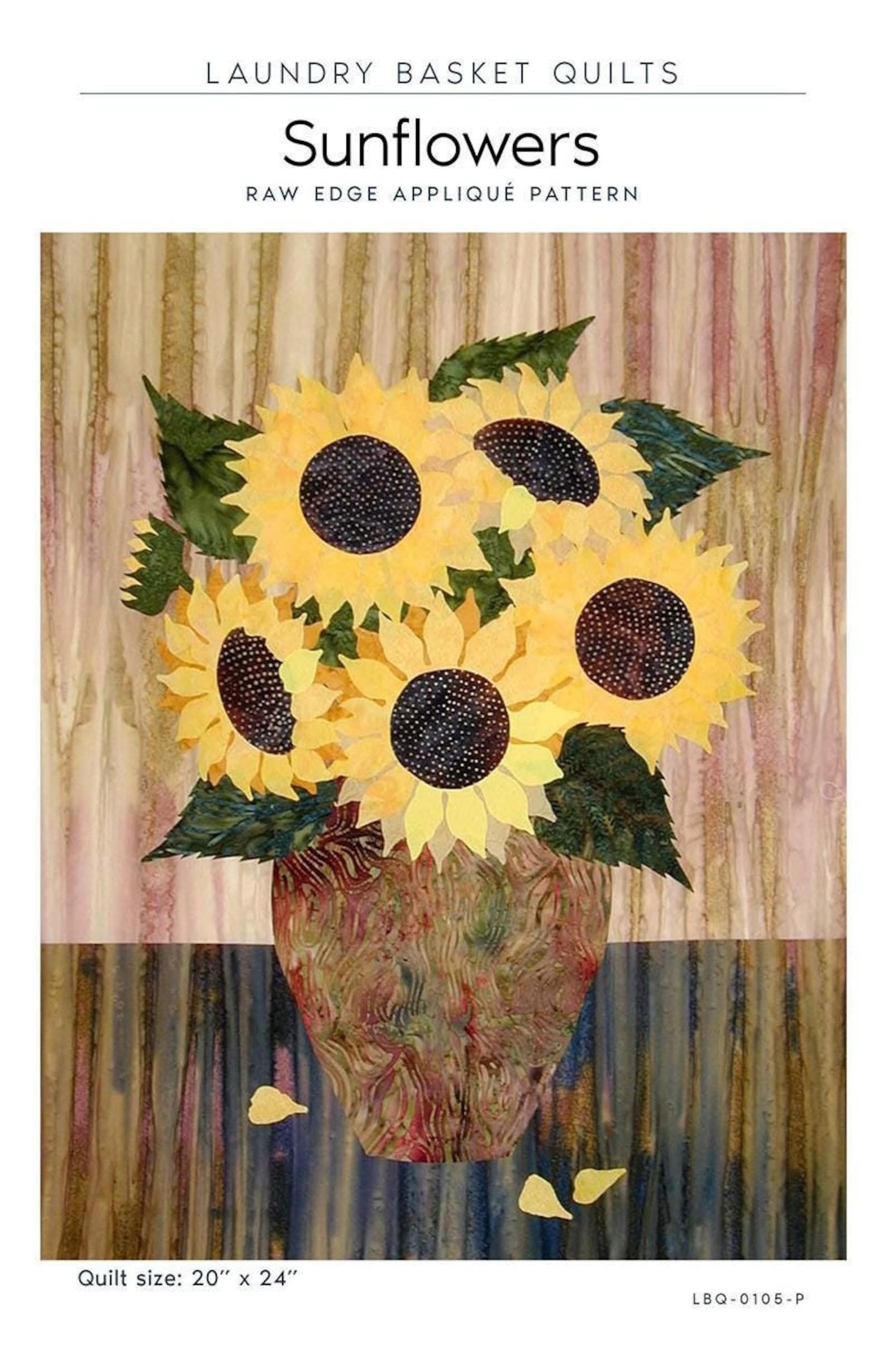 Sunflowers Quilt Quilting Pattern From Laundry Basket Quilts BRAND NEW ...