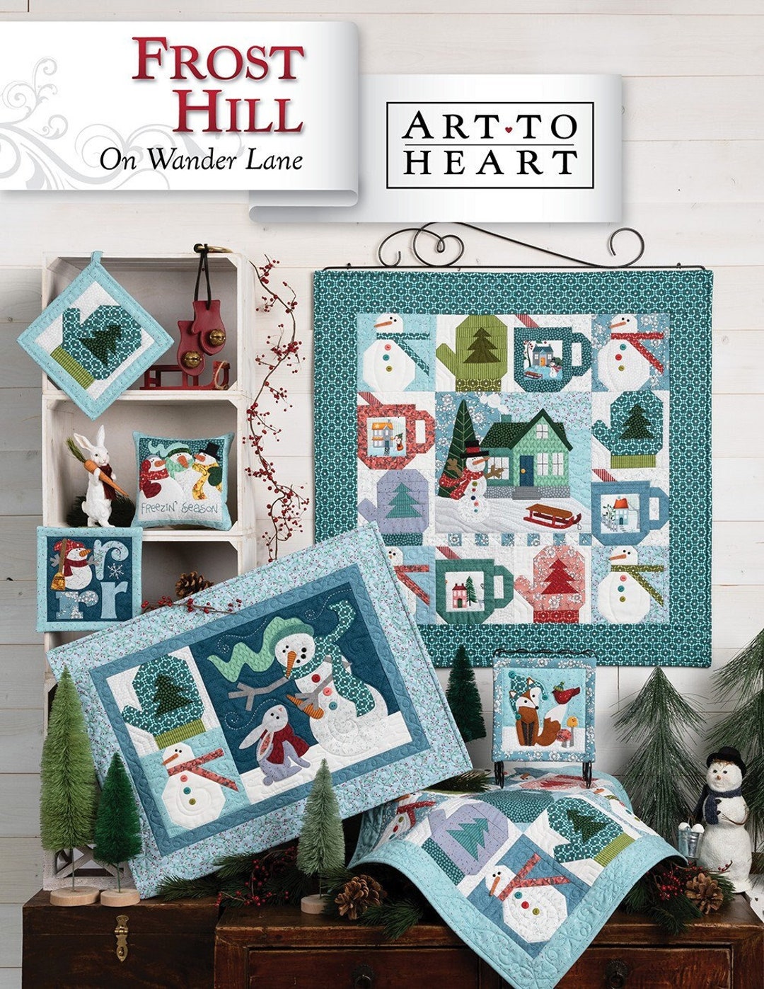Frost Hill on Wander Lane Quilt Quilting Pattern, From Art to Heart