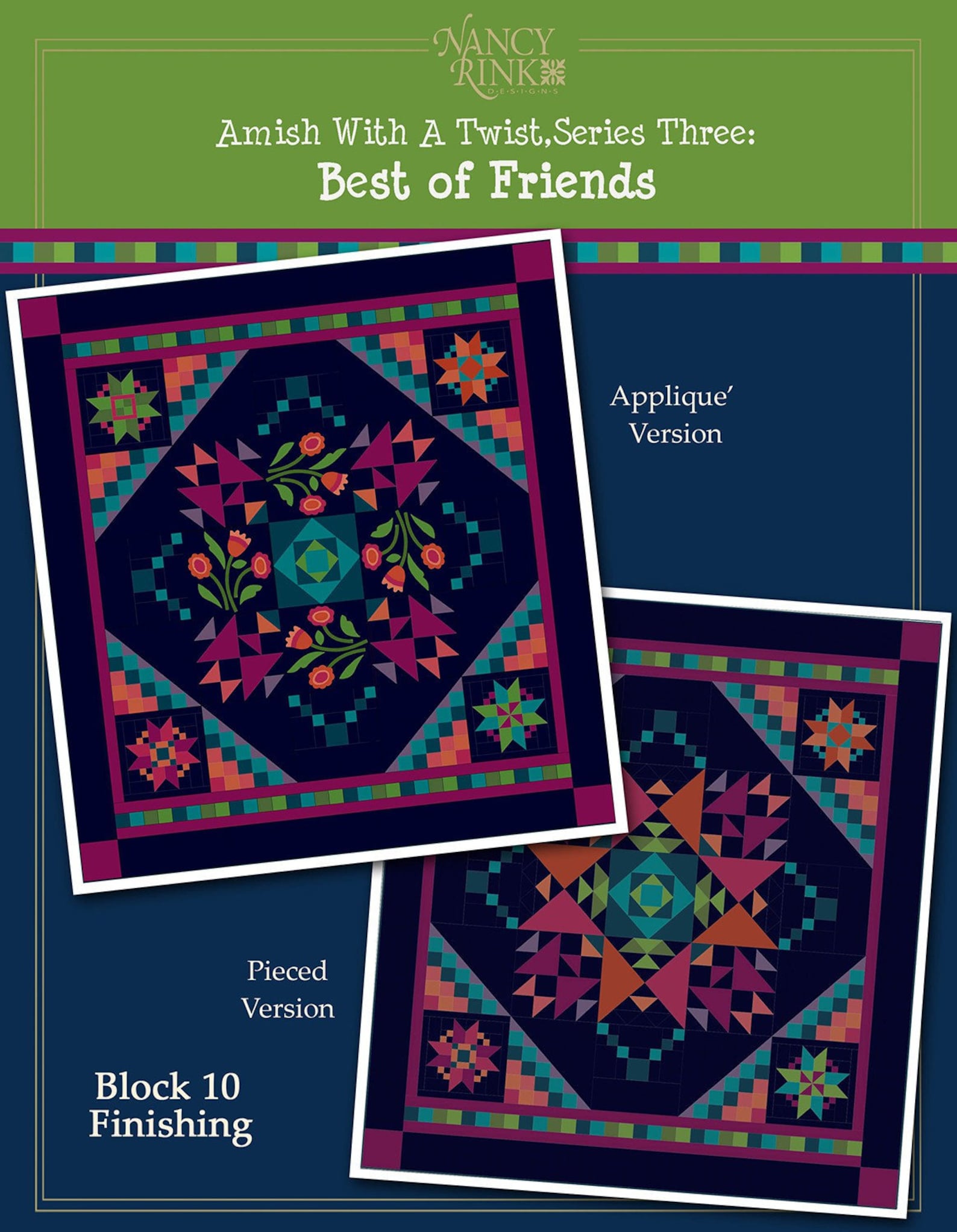 Amish With A Twist Series Three Pieced Quilt Pattern From Nancy Rink ...