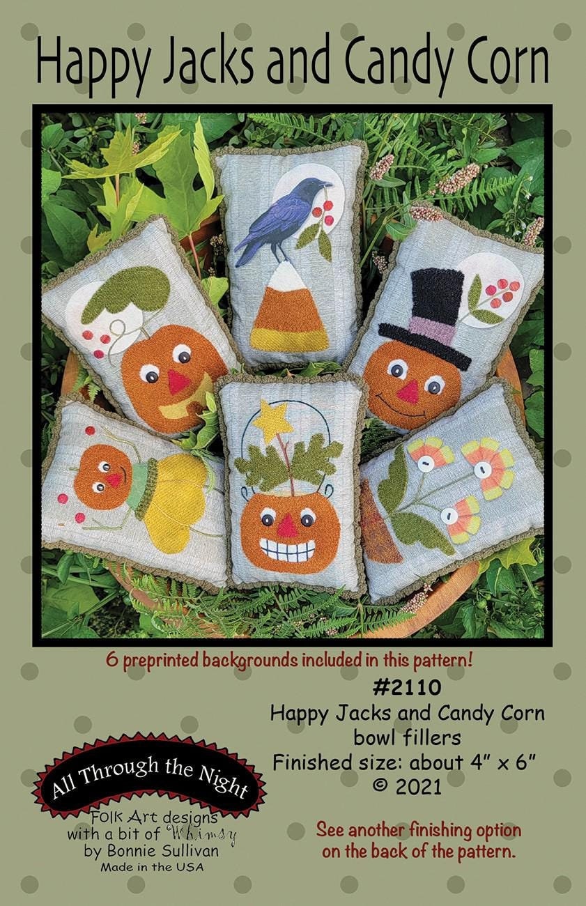 Happy Jacks and Candy Corn Bowl Fillers Sewing Pattern From All Through ...