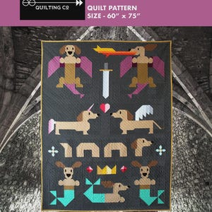 Mythical Wieners Quilt Quilting Pattern, From Art East Quilting Co. BRAND NEW, Please See Description and Pictures For More Information!