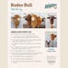 Rodeo Bull Ride-on Toy Sewing Pattern, From Rustic Horseshoe BRAND NEW ...