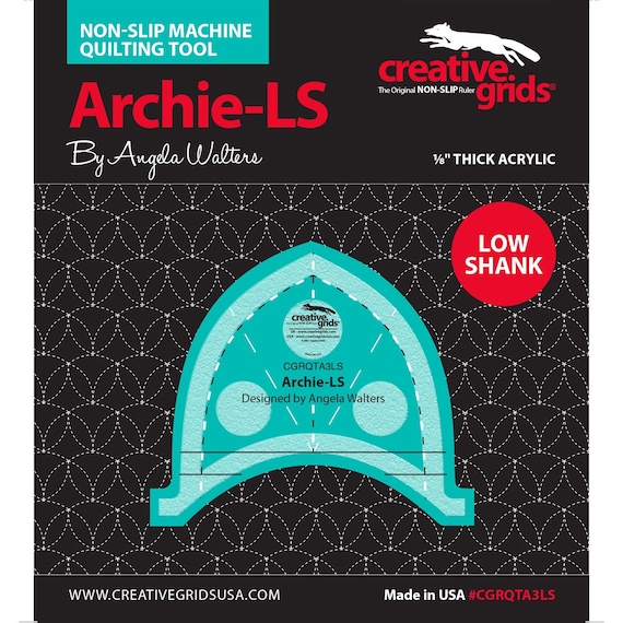 Archie-ls Low Shank Machine Quilting Tool Template Ruler From