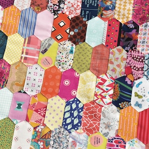 Stretched Hex Quilt Postcard Project No. 5 Pattern From Jen Kingwell Designs NEW, Please See Item Description and Pictures For More Info!