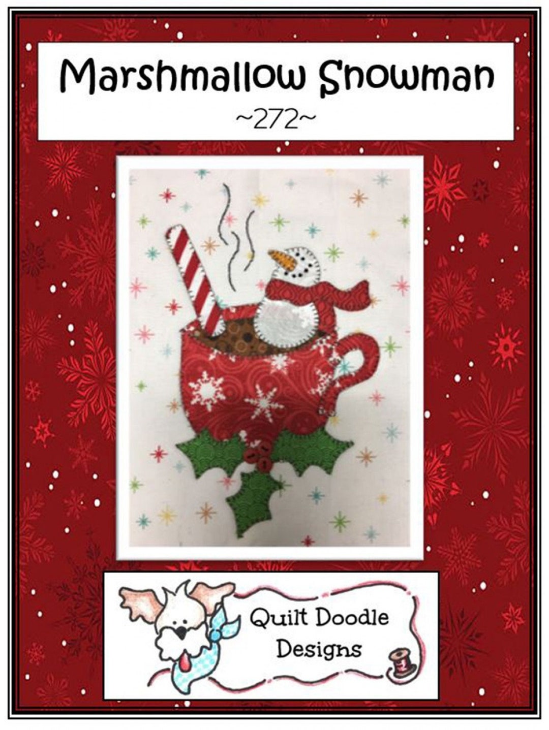 Marshmallow Snowman Sewing Pattern, From Quilt Doodle Designs NEW ...