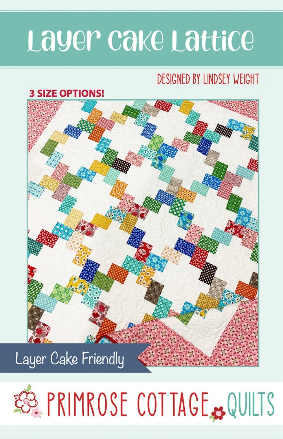 Layer Cake Lattice Quilt Quilting Pattern, From Primrose Cottage BRAND ...