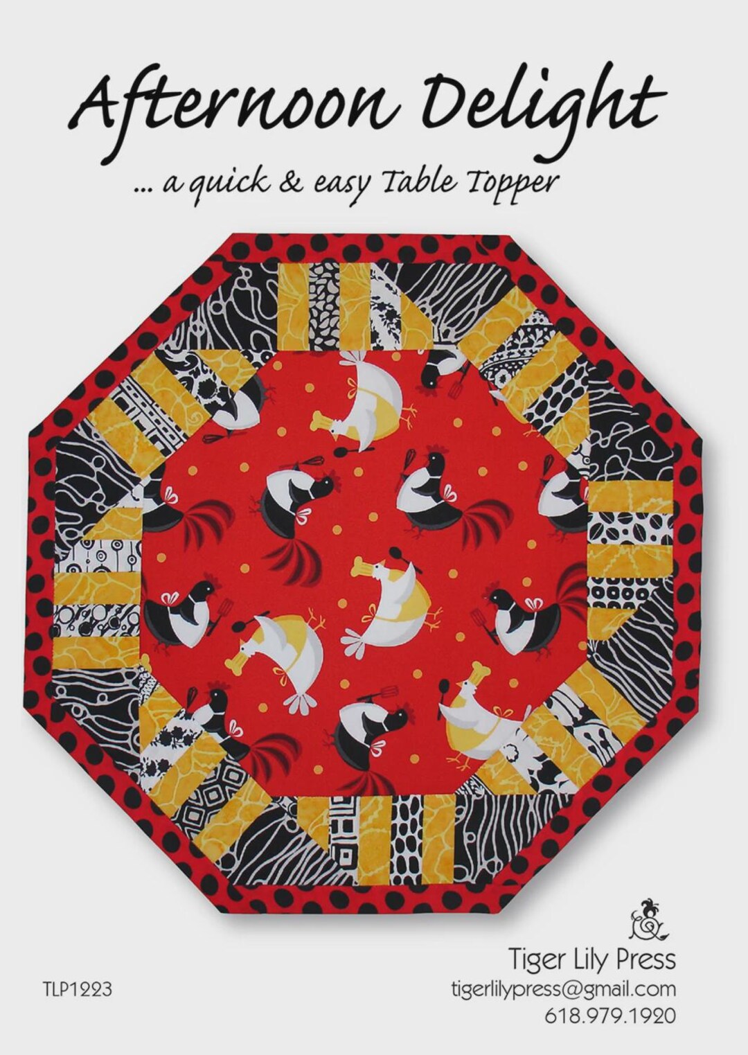 Table Topper Sewing Patterns Afternoon Delight Table Topper Sewing Pattern, From Tiger Lily Press ...
