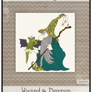 Wizard and Dragon Applique Kit From The Whole Country Caboodle BRAND NEW, Please See Description and Pictures For More Information!