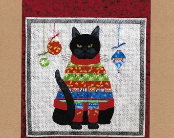 Bah Humbug Kitty Quilting Pattern From Trouble And Boo Designs BRAND NEW, Please See Description and Pictures For More Information!